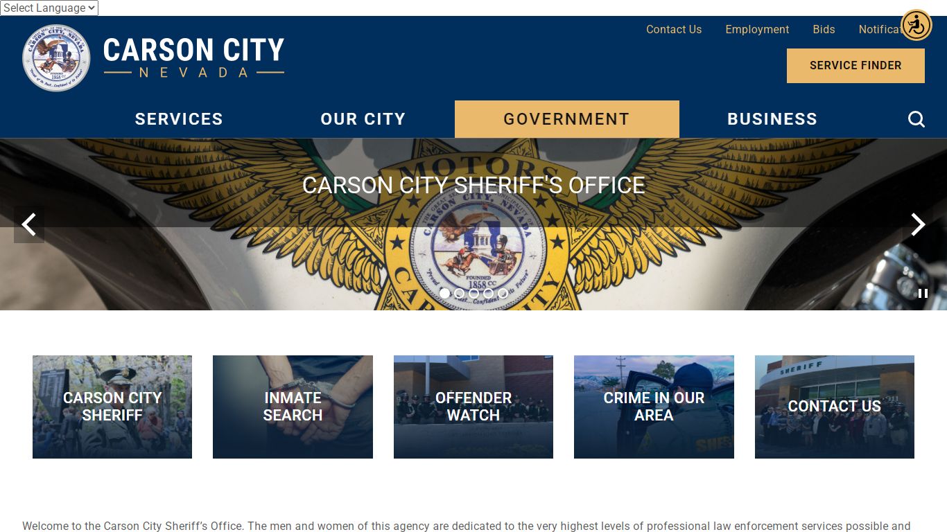 Sheriff's Office | Carson City